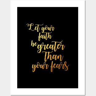 Faith fear Posters and Art